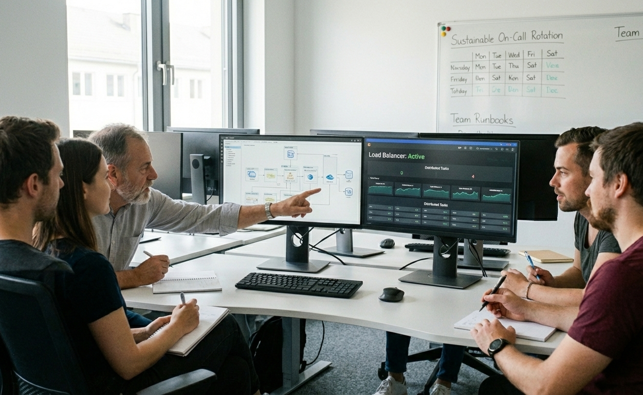 Just as critical systems require load balancing for stability, high-performing teams need shared responsibility to balance cognitive load and prevent burnout.