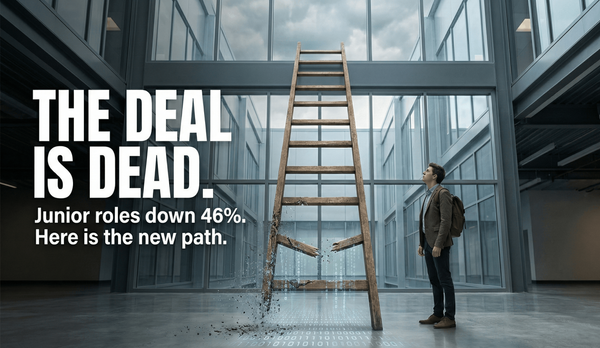 The bottom of the ladder is gone. 🪜 If you are a junior developer right now, you aren't imagining it—the market has fundamentally shifted.
